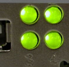 Leuchtdioden an einem PC