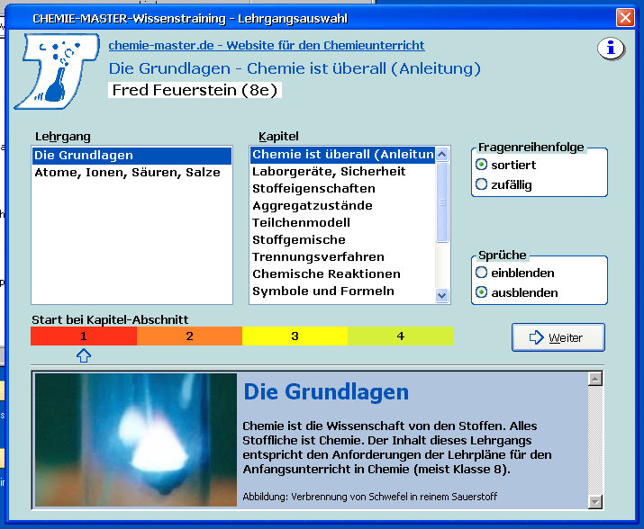 Kapitelauswahl