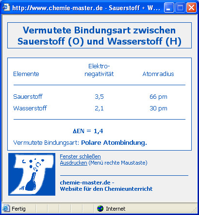 Berechnung der EN-Wert-Differenz für Wasser