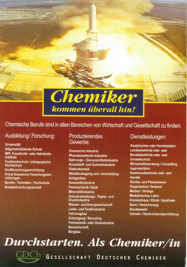 Inserat der Gesellschaft Deutscher Chemiker (2002)