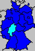 Deutschland mit Bundesland Hessen