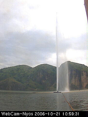 Entgasung am Lake Nyos