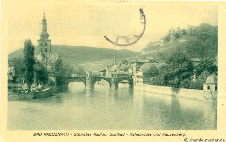 Bad Kreuznach wirbt mit dem Slogan »Stärkstes Radium Soolbad« (1909)
