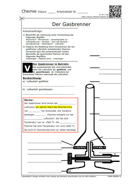 CHEMIE-MASTER Arbeitsblätter