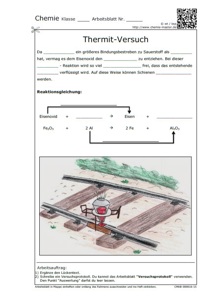 Thermit-Versuch (farbig)